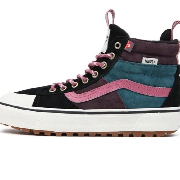 Vans SK8-HI Mte-2 Black Pink White Women Size 6 Trekker Multicolor 012026 - Picture 3 of 6